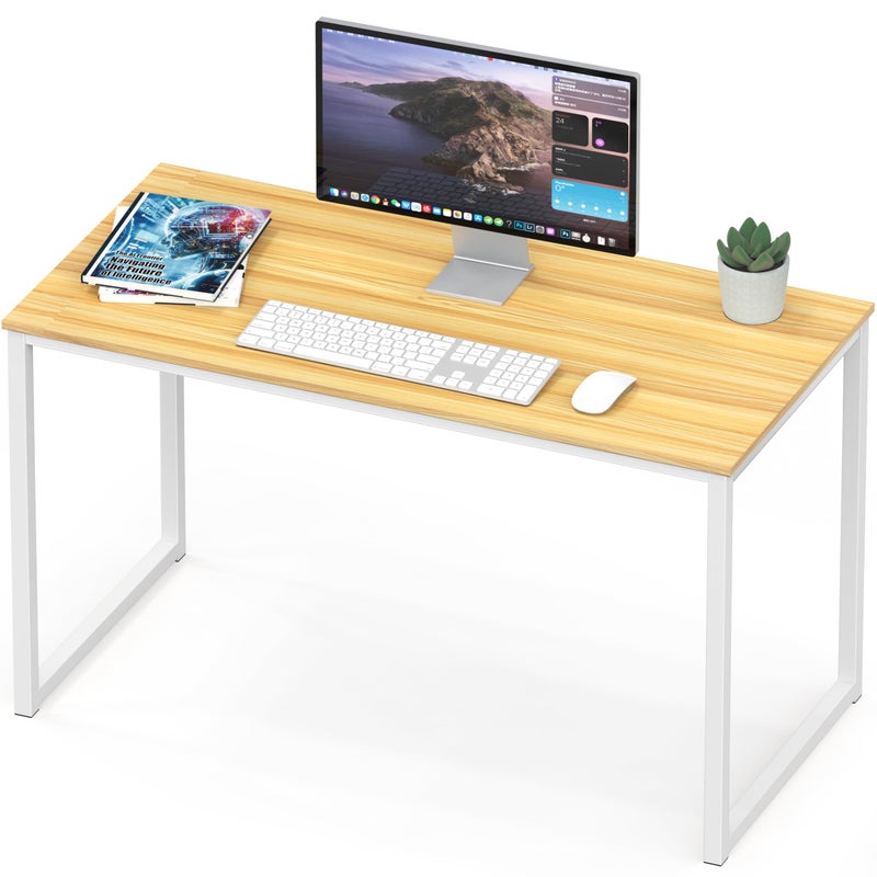 SHW SHW Mission 55Inch Home Office Computer Desk Oak 