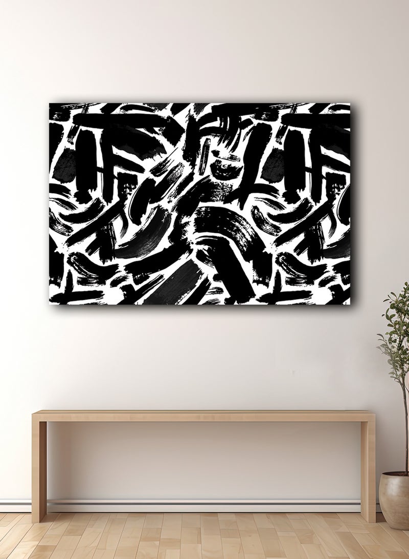 LOWHA Canvas Wall Art Stretched Over Wooden Frame with Abstract Painting - Image 1