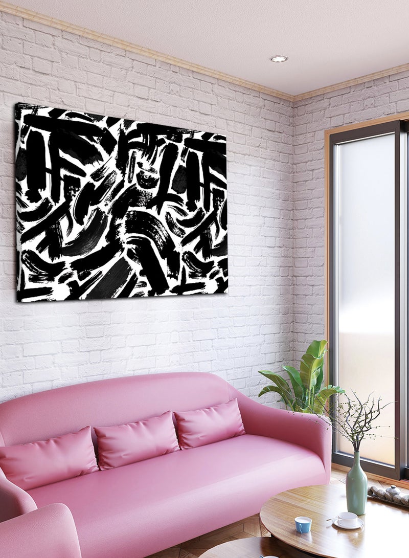 LOWHA Canvas Wall Art Stretched Over Wooden Frame with Abstract Painting - Image 2