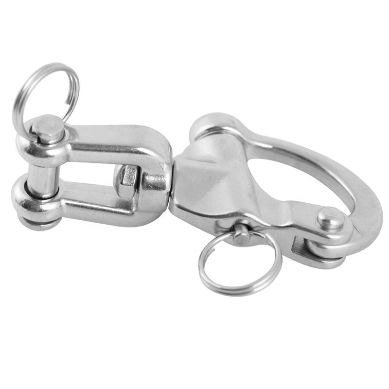 Quick Release Swivel Eye Snap Boat Shackle Stainless Steel Marine Yacht Sailing(16*87mm) - Image 1
