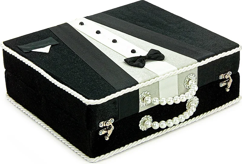 ايهفان Quran Religious Gift Dowry Prayer Rug Set Suitable for Groom's Boxed Pack Black