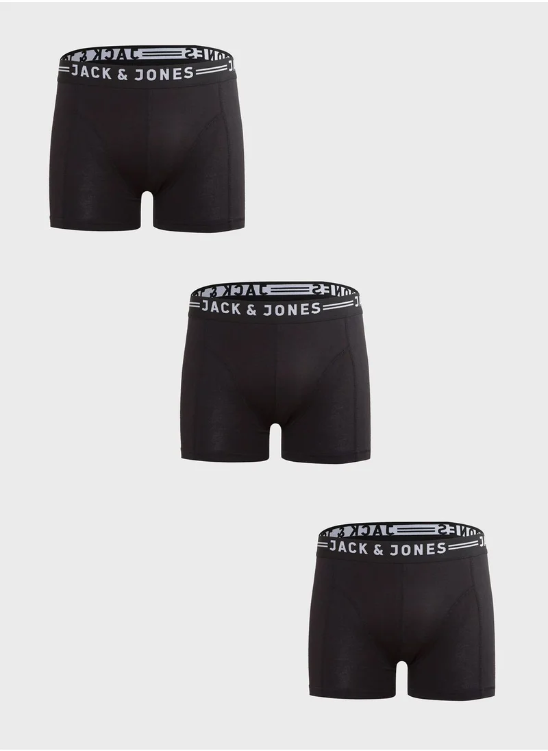 JACK & JONES 3 Pack Essential Trunks