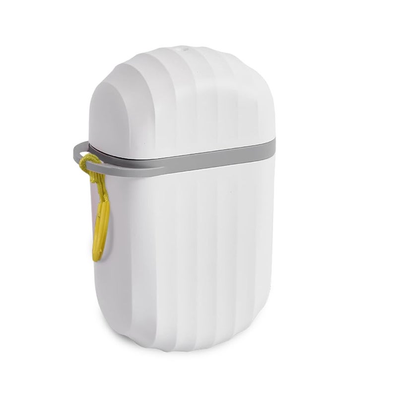 FreshDcart F723 Portable Travel Soap Case Holder Soap Capsule Soap Box with Plastic Soap Tray, Leakproof Cover for Bathroom, Outdoors, Home, Travel, buisness Trip (White Pack of 1) - Image 1