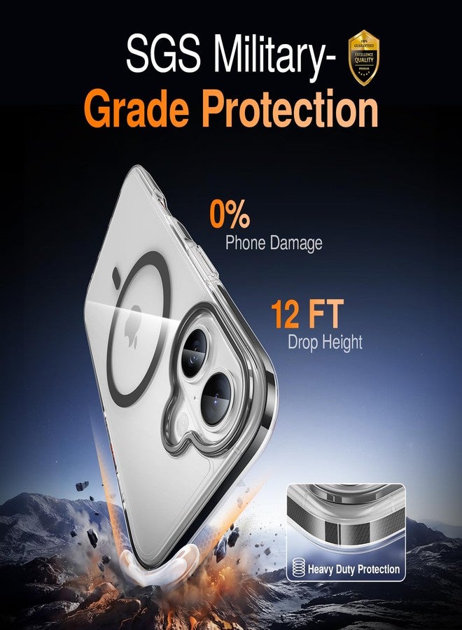 SMARTDEVIL iPhone 17 Case Magsafe with 2 Pack Screen Protector, Alignment Frame, Ultra-Thin iPhone case, Strong Magnetic Phone Case, Non-Yellowing, Stay Original，Black - Image 2