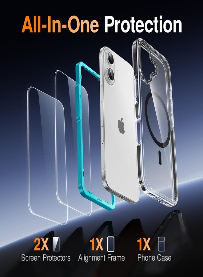 SMARTDEVIL iPhone 17 Case Magsafe with 2 Pack Screen Protector, Alignment Frame, Ultra-Thin iPhone case, Strong Magnetic Phone Case, Non-Yellowing, Stay Original，Black - Image 3