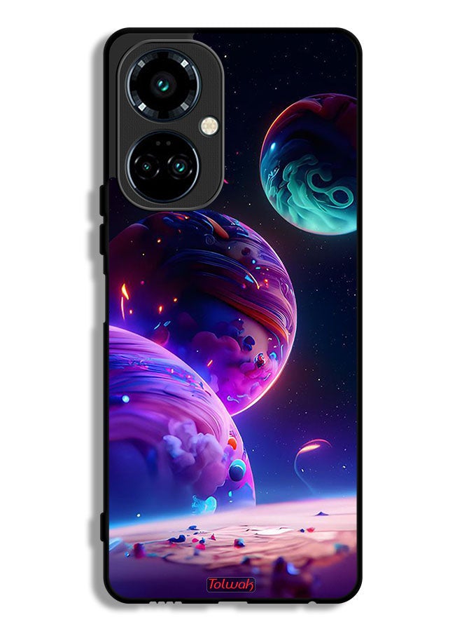 Tolwak Tecno Camon 19 Protective Case Cover Planet Pattern - Image 1