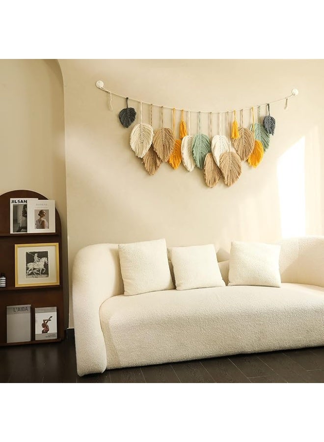 انتيكيانو مكرمية جدارية – ديكور يدوي من القطن – المقاس ‎43×20‎ سم - Image 2