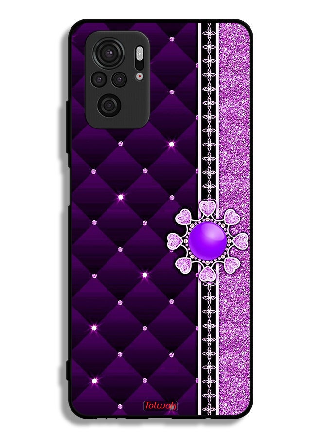 Tolwak Xiaomi Redmi Note 10S Protective Case Cover Glitter Hearts - Image 2