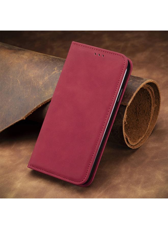 اس-توب جراب هاتف Realme 13 بتصميم كلاسيكي من الجلد مع غطاء مغناطيسي قابل للطي - Image 2