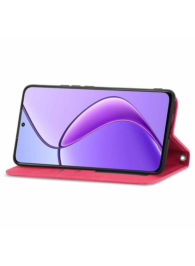 اس-توب جراب هاتف Realme 13 بتصميم كلاسيكي من الجلد مع غطاء مغناطيسي قابل للطي - Image 4