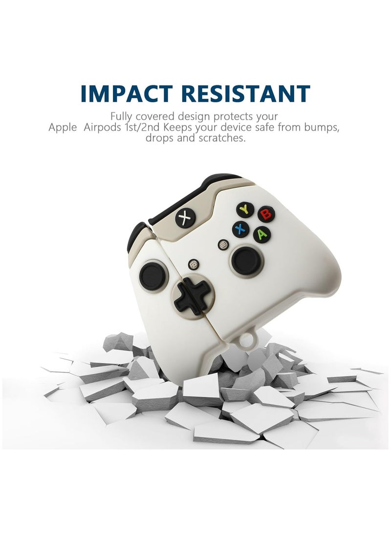 general 【2 Pack】 Gedicht Airpods 2nd Generation Case, Funny 3D Cartoon Game Controller Console Design Silicone Soft Case Airpods Case 2nd Generation/1st Generation with Keychain for Kids Women Men Airpods C - Image 2