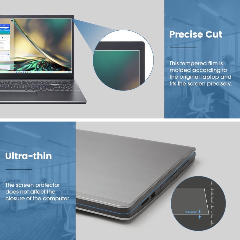 Saco 14 inch Laptop Anti-Glare Screen Protector Guard Compatible for HP EliteBook 840 G2,G3 & Elitebook 745 G6 | HP Chromebook X360 14a-ca0506TU | HP 14s- fy1003AU (2021) with 16:9 Aspect Ratio - Image 3