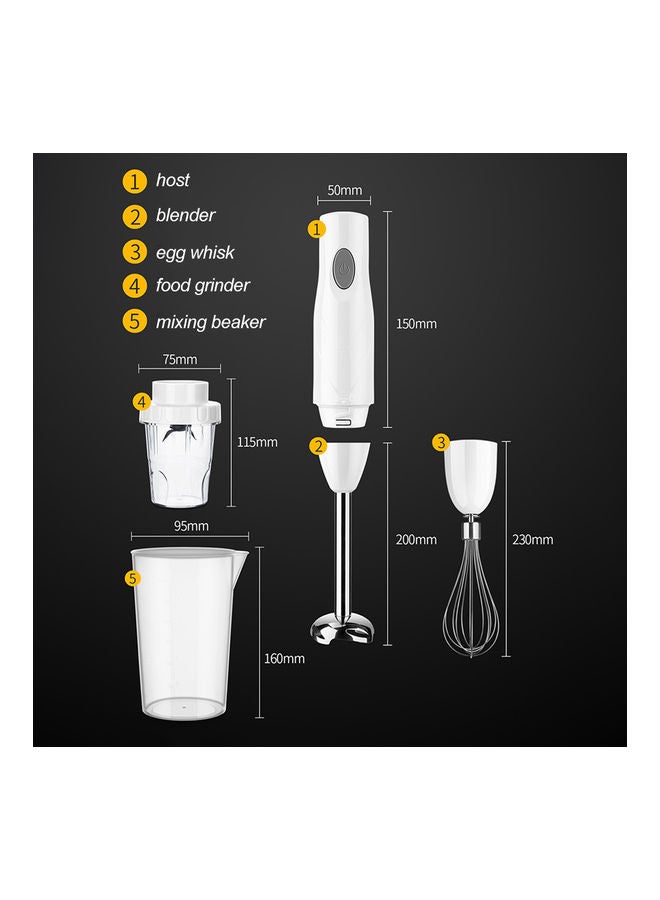 4-in-1 Stick Blender white 22x11x17cm  - Image 2