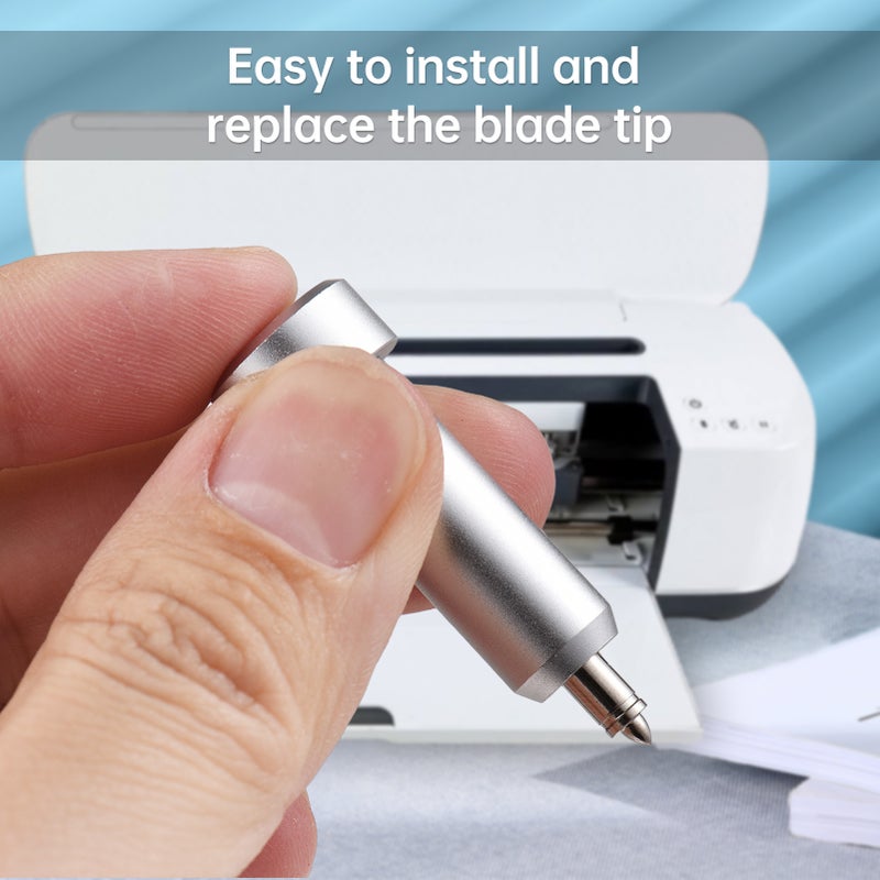 Foil Transfer Tool Replacement 4in1 for Cricut JOY Plotter Tools for DIY Embellishing Cards Invitations Gift Boxes Fabric Silver Holder - Image 4