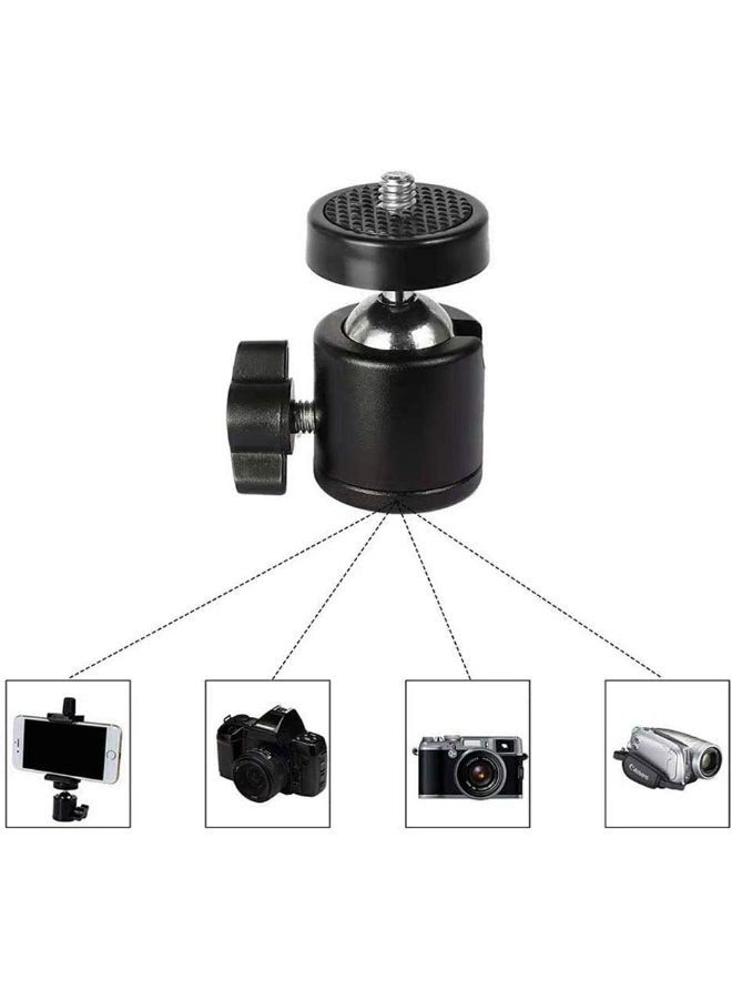 Swivel Mini Ball Head Screw Tripod Mount for DSLR - Image 5
