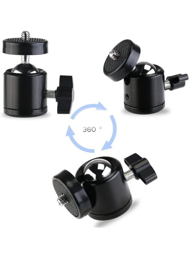 Swivel Mini Ball Head Screw Tripod Mount for DSLR - Image 4