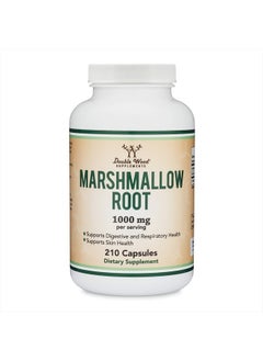Double Wood Supplements Marshmallow Root, 1,000mg per Serving - 210 Capsules  - Image 4