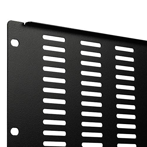 NavePoint 1U Blank Rack Mount Panel IT Server Network Spacer Slotted Venting - Image 2