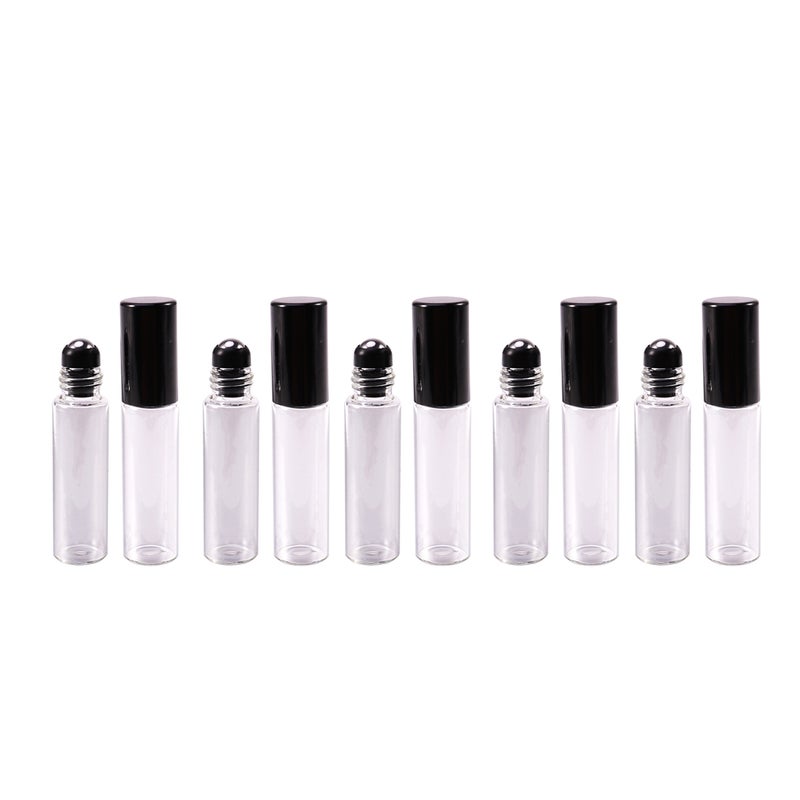10PCS 5ML Roller Bottles Refillable Essential Oils Bottles Metal Roller Container for Perfumes - Image 2