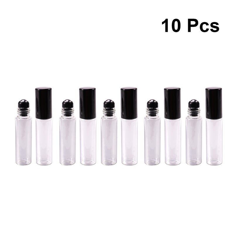 10PCS 5ML Roller Bottles Refillable Essential Oils Bottles Metal Roller Container for Perfumes - Image 1