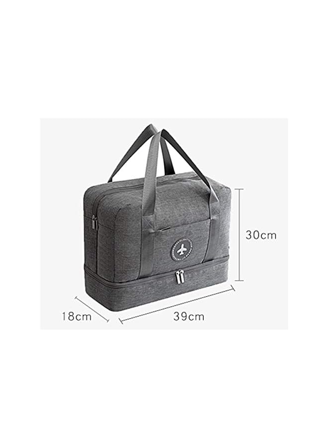 PROMASS Sports Gym Duffel Bag With Wet Pocket & Shoes Compartment -Grey - Image 3