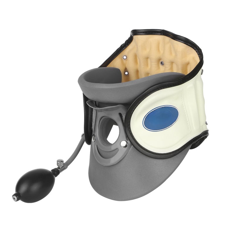 LEAMAI Medical Cervical Collar Neck Traction Device Inflatable Pinched Nerve Neck Stretcher for Neck Pain Relief and Support at Home Office On the Go - Image 1