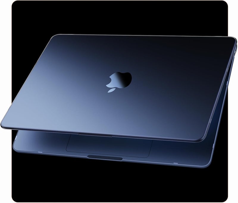 soonjet Compatible for MacBook Air 15 inch Case M4 2025 2024 2023 M3 M2 [100% Match Official Color] [Ultra Thin Armor] Protective Hard Shell Matte Cover for Laptop A3420 A3114 A2941 - Midnight Clear - Image 1