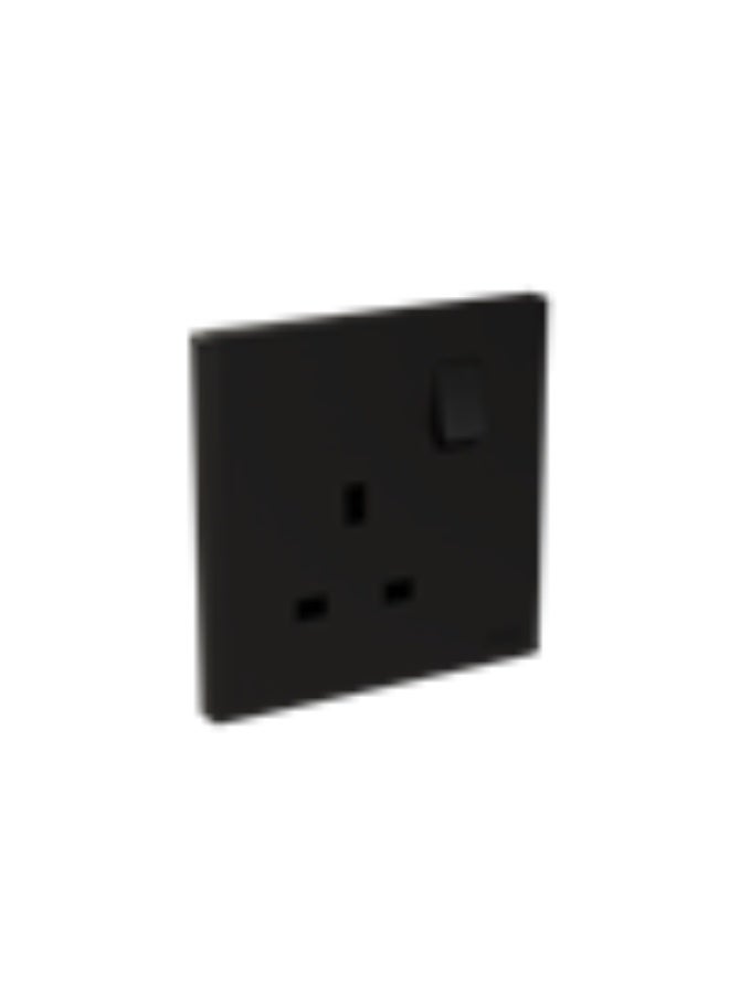 أبب BC224-MB، مفتاح أحادي BS SP SO، 13 أمبير، أسود مطفي - Image 1