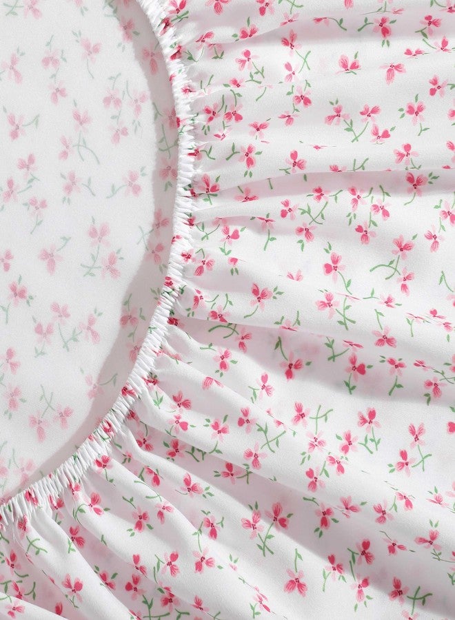 Betsey Johnson - Full Bed Sheets, Super Soft & Lightweight Bedding with Matching Pillowcases, Fade & Wrinkle Resistant (Ballet Floral Pink, Full) - Image 4