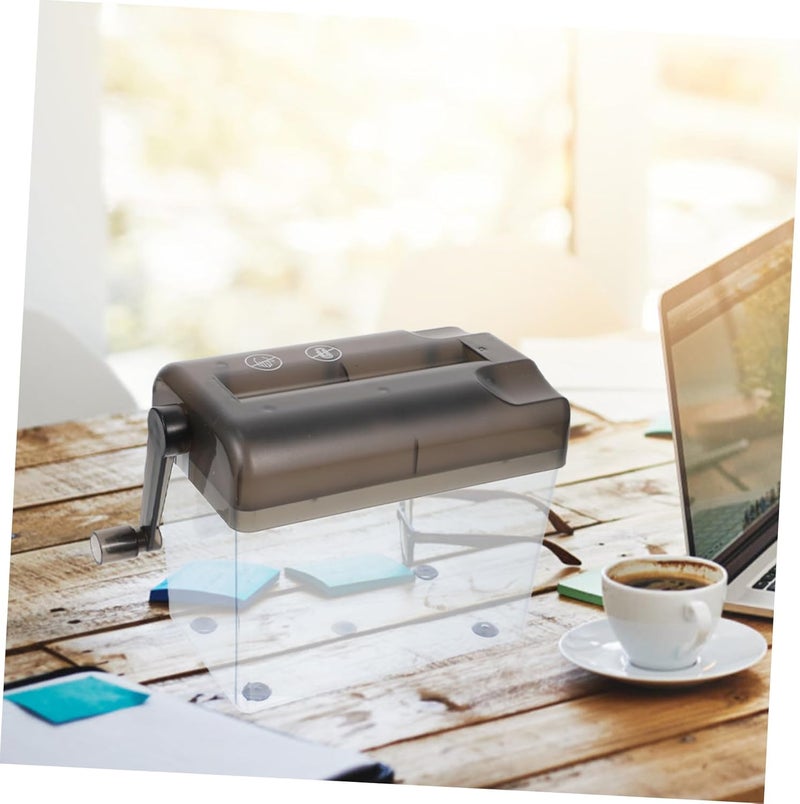 Mini Manual Paper Shredder A6 Size Hand Crank Document Shredder Portable Desktop Office Home Use - Image 5