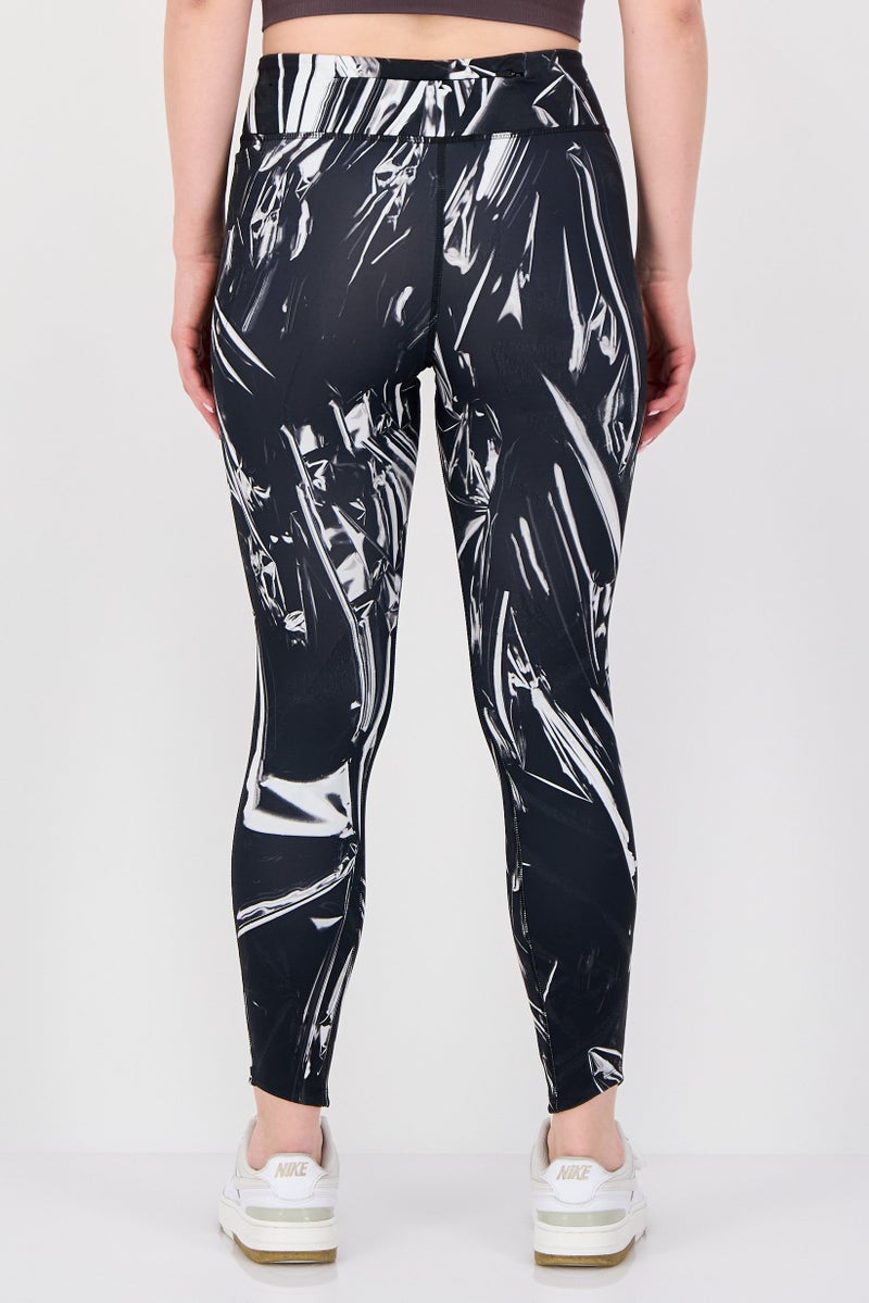Nike  leggings جري ضيقة للنساء، سوداء - Image 4
