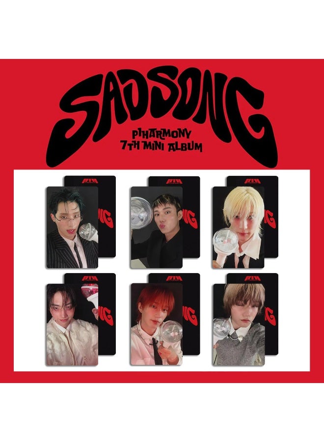 NIBEMINENT 6 Pcs Kpop P1Harmony SAD SONG Lomo Cards Card For Fans Collection Gifts - Image 1
