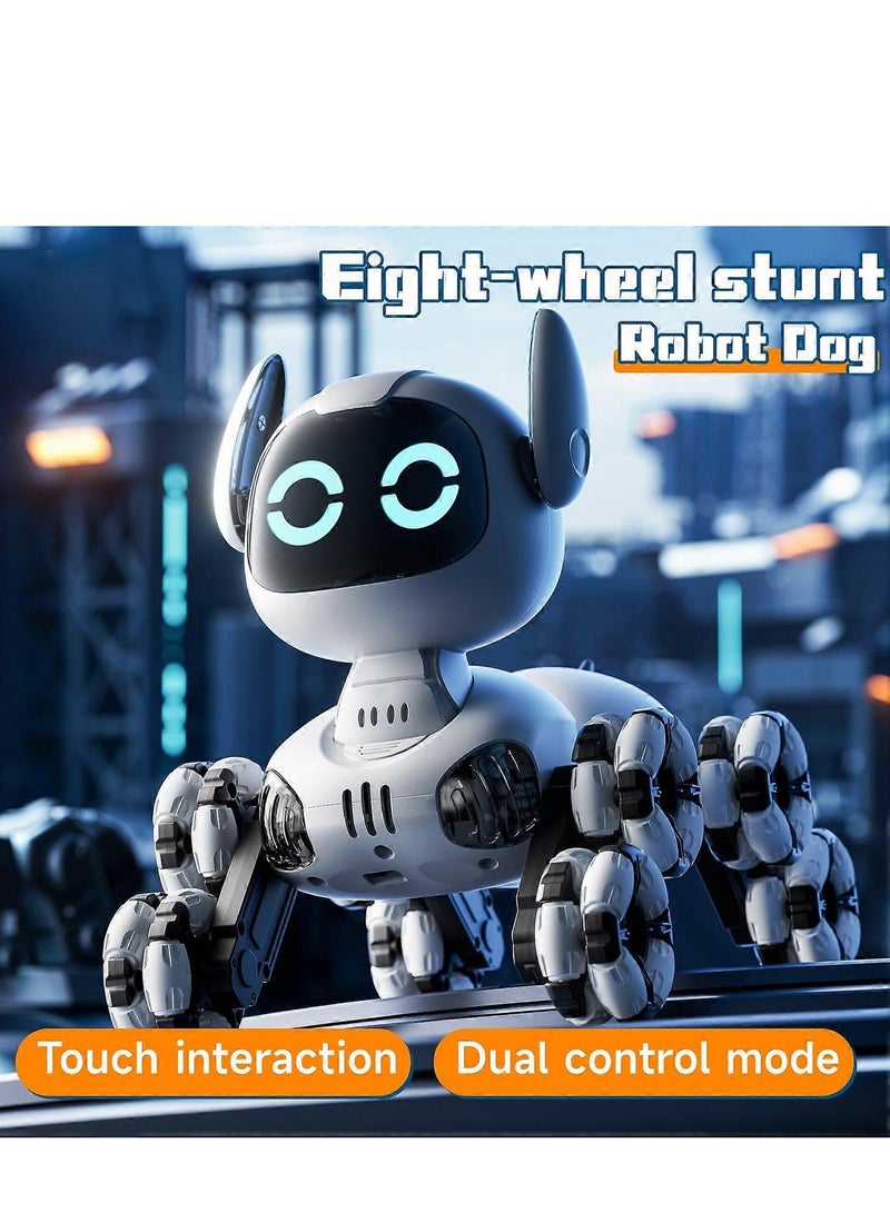 JJRC Remote Control Robot Dog 8 Wheels 2.4GHz, Smart Stunt Performance Designer Dog with Music and Light Effects, 360 Degree Rotating Robot Toy, Suitable Gift for Boys and Girls  - Image 2