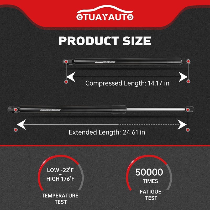 OTUAYAUTO Front Hood Struts Lift Support Replacement for Toyota Camry 2018-2023 Hood Bonnet Shock Strut 5344007010 5344006180 - Image 3