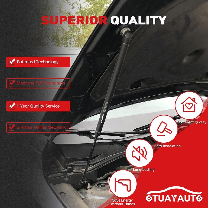 OTUAYAUTO Front Hood Struts Lift Support Replacement for Toyota Camry 2018-2023 Hood Bonnet Shock Strut 5344007010 5344006180 - Image 5