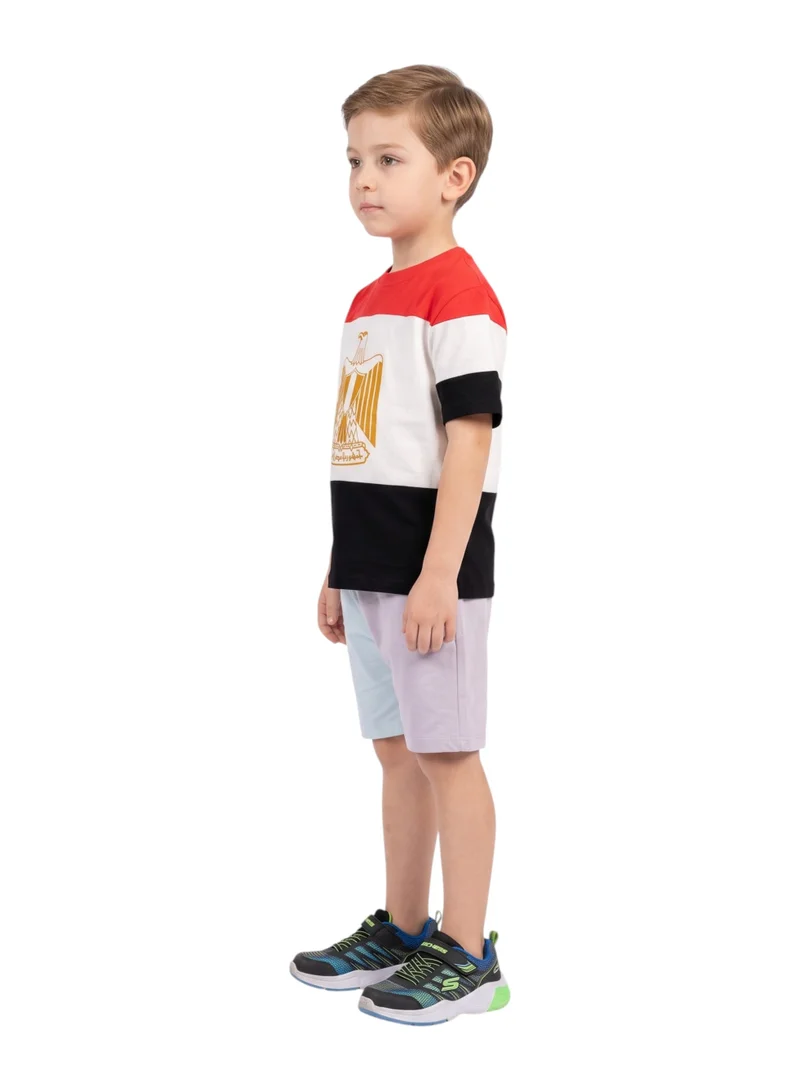 Bidani  Kids Egypt Flag Eagle Graphic T-Shirt  | Best Price UAE