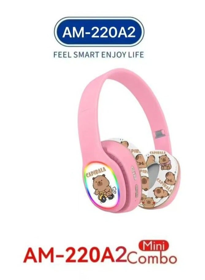Kids Bluetooth Headset with 3-in-1 Gift Set 【Kids Bluetooth Headset】 + 20-Style Projector Clock + Keychain; A Special Gift for Girls - Image 5