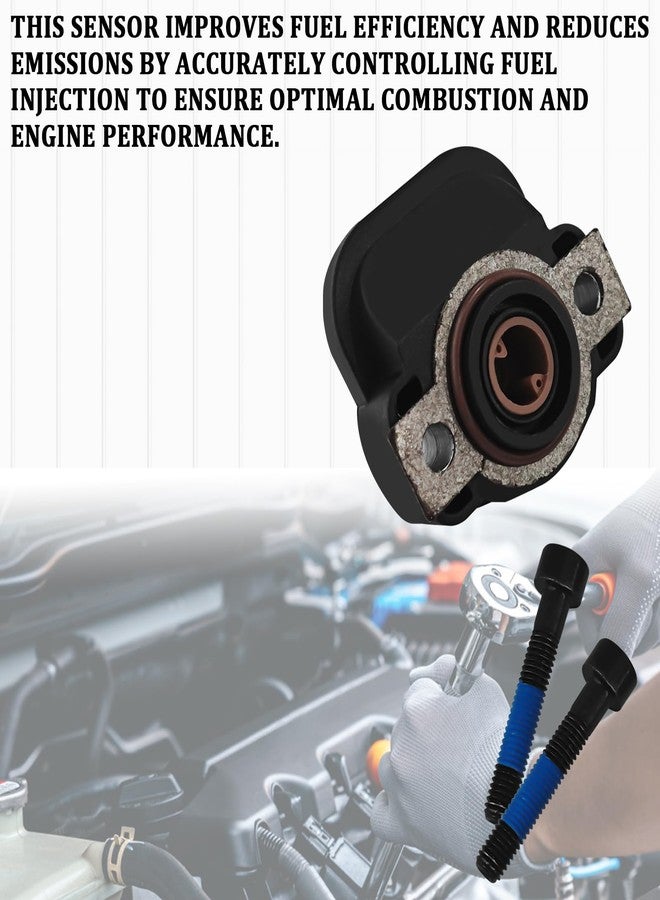 SWQS TPS Throttle Position Sensor, Throttle Body Position Sensor Compatible with Dodge Ram 1500/2500/3500 Jeep Commander/Grand Cherokee Chrysler Replace #5017479AA, 5014479AA (Black) - Image 3