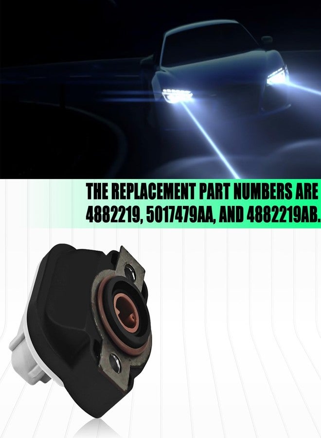 SWQS TPS Throttle Position Sensor, Throttle Body Position Sensor Compatible with Dodge Ram 1500/2500/3500 Jeep Commander/Grand Cherokee Chrysler Replace #5017479AA, 5014479AA (Black) - Image 5