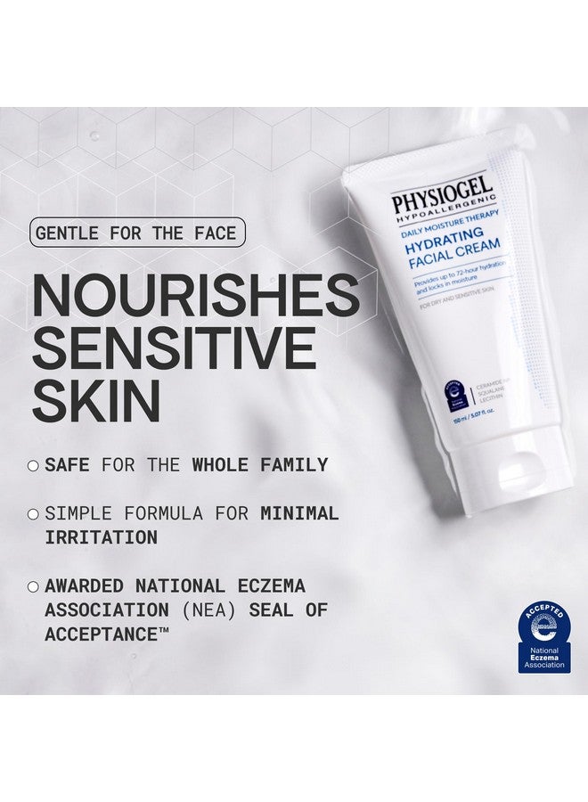 Physiogel Physiogel Hydrating Facial Cream Moisturizer, Provides 72 hrs of Hydration for Normal to Dry Sensitive Skin, Fragrance Free, Strengthens Skin Barrier, Face Cream for Men & Women, Ceramide, Squalane - Image 3