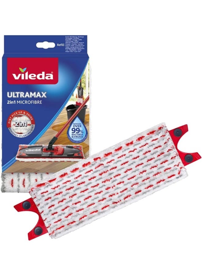 Vileda باد قابل للتجديد ممسحة فيليدا أولترماكس، ميكروفايبر 16 × 3 × 26 سم  - Image 1