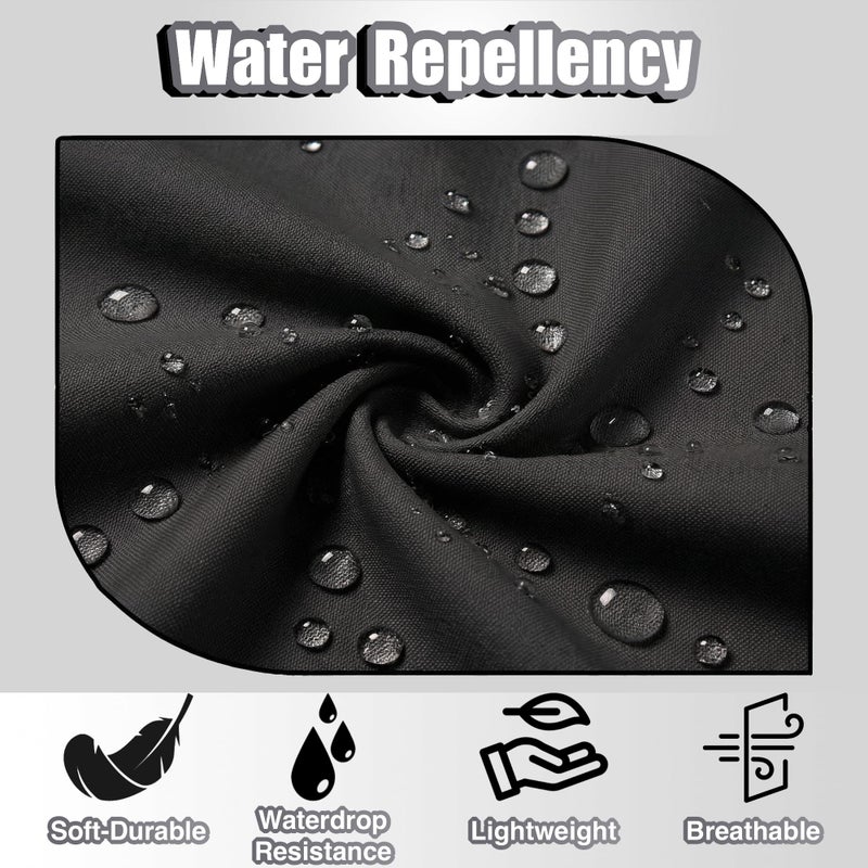 TOSHE Waist Apron with 3 Pockets Waterdrop Resistant Premium Cotton Waitress Apron 10 Color Option Server Apron Chef Apron (Black) - Image 5