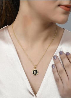 VOYLLA Valentine's Day Collection Alphabet K Black Enamel Charm  - Image 5