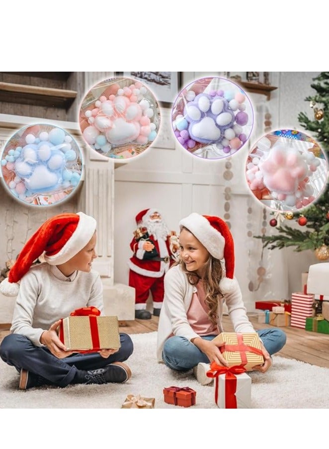 2 Pcs Taba Squeeze Cat Paw Squeeze Toys, Kawaii Cat Paw Squishy Kit, Cute fufu Squishy Stress Relief Squishies Sensory Toys, Soft Quiet Squishy Fidget Toys for Adults, Kids, Children, Party Favor Gift - Image 4