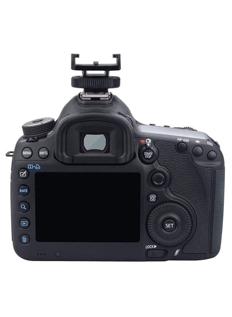 Mount Light Adapter Cold Shoe Mount Adapter compatible with SLR Camera Gopro Camera Suptig Light And Other Action Cameras/with 1/4 Threaded Hole/Black  - Image 2