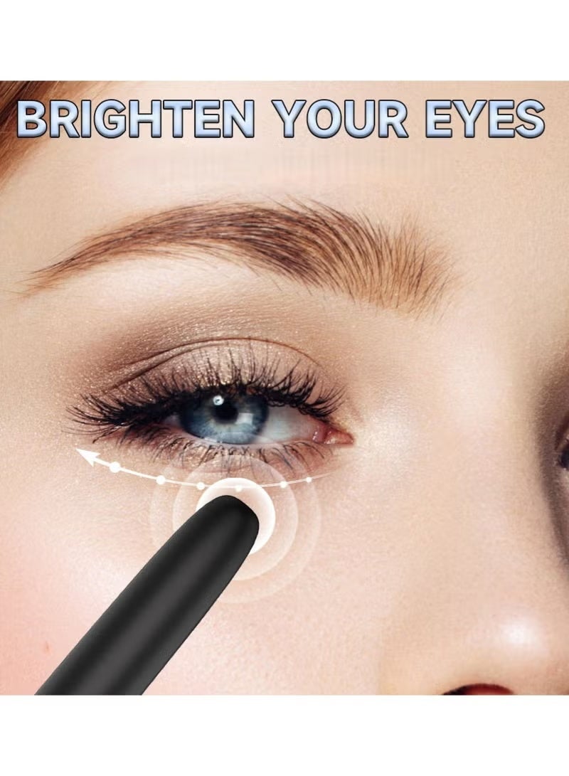 SHOPUP4U Electric Makeup Brush, 10 Gears Vibration Massage Brush, Works with, Concealer or Blush, Rechargeable Adjustable Loose Powder Brush Black - Image 3