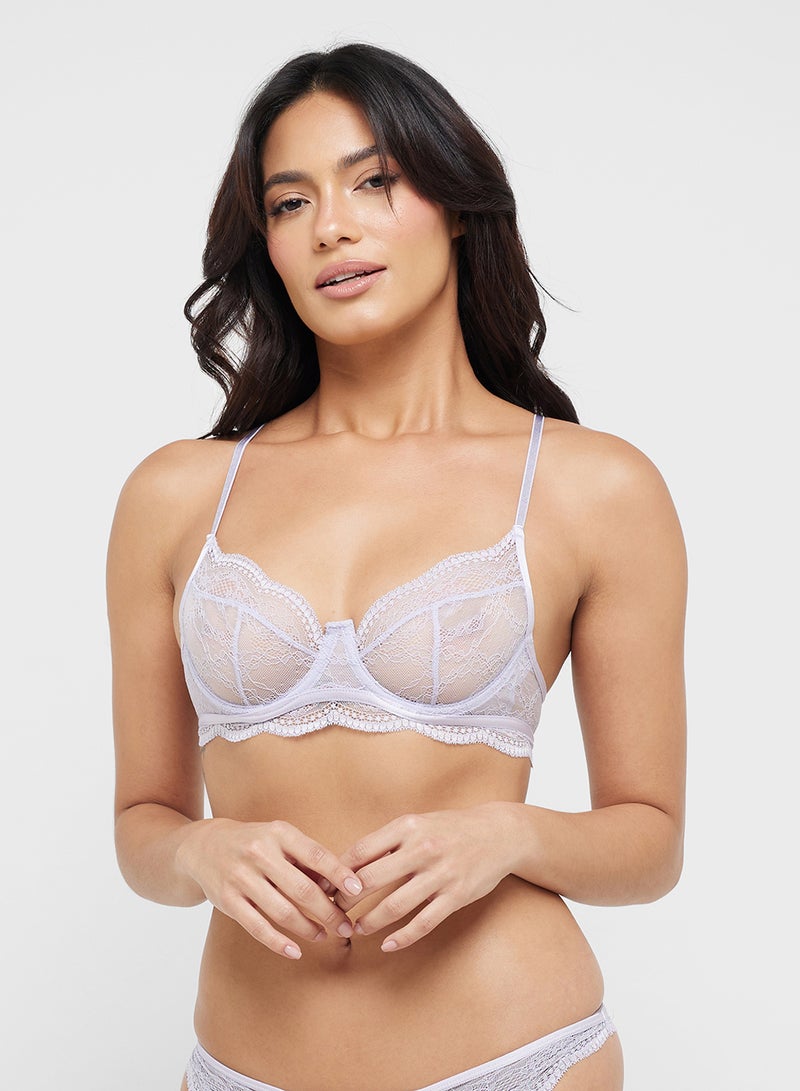 hunkemoller Lace Plunge Neck Bra  - Image 1
