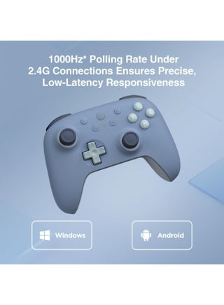 8Bitdo Ultimate 2C Wireless Controller for Windows PC and Android, with 1000Hz Polling Rate, Hall Effect Joysticks and Hall Triggers, and Remappable L4/R4 Bumpers (Dark Blue) - view 4