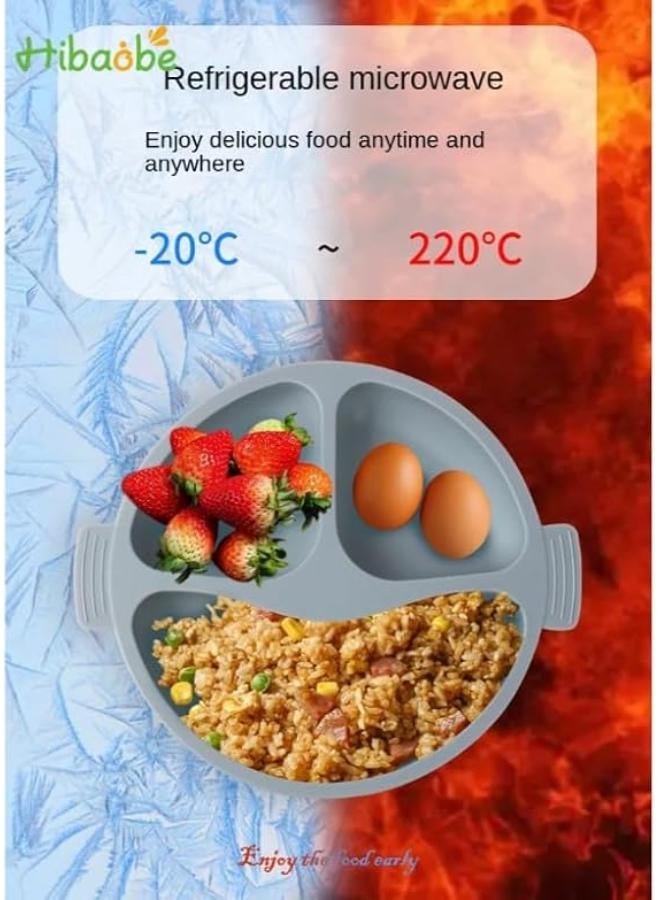 شيكو طقم أدوات تغذية الأطفال من السيليكون (5 قطع) - آمن غذائياً وخالٍ من BPA - يشمل طبق مقسم، وعاء شفط، كوب، وملعقة وشوكة - لون وردي جذاب - Image 3