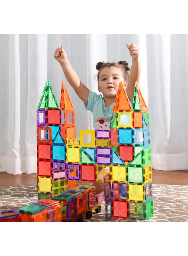 Magnetic Blocks Building Tiles – 70 Pieces Magnet Construction Set STEM Toy for Toddlers & Kids - Image 4